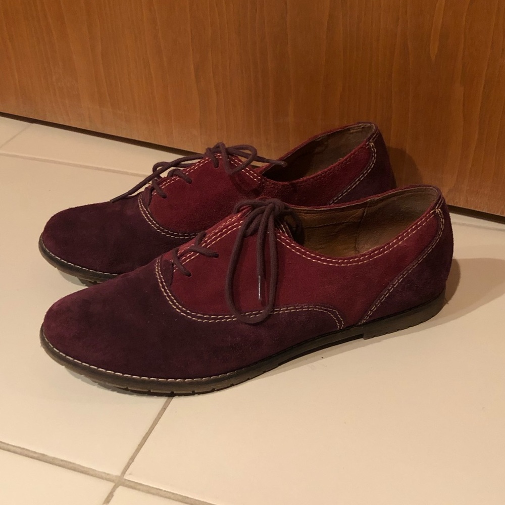 Comfy Maroon Suede Soft Loafers